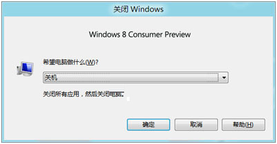 分享四个一键关闭win8计算机的方法