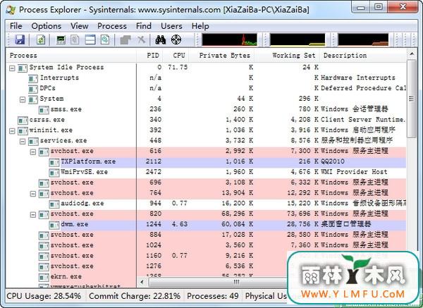 Process Explorer(̹)V16.02 ɫ