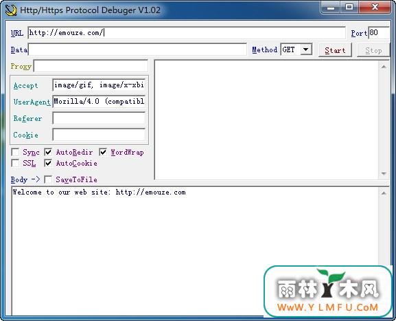 Http/Https Protocol Debuger1.02ɫ(http󹤾)