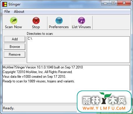 McAfee AVERT Stinger(McAfeeרɱ)V12.1.0.1381 ɫ V12.1.0.1381 