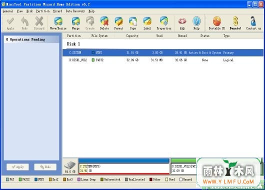Partition Wizard Home Edition(֧64λWindows7ѷ)V5.2ٷ