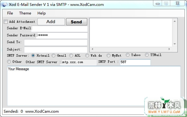 Xod E-Mail Sender(Զʼ)V1.0ɫ V1.0
