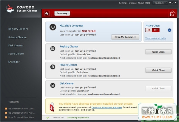 COMODO System Cleaner (ϵͳŻ) V3.0.167886.37 Ѱ