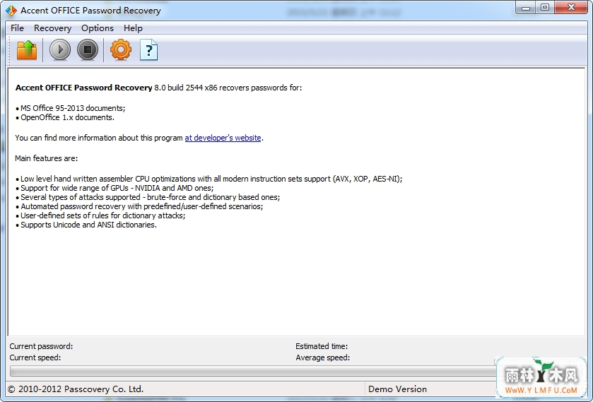 Accent OFFICE Password Recovery(Officeָ) V8.0Ѱ