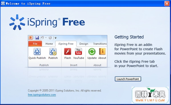 Ispring free(ѵPowerPoint,pptתFlash/SWF) V6.0.3230