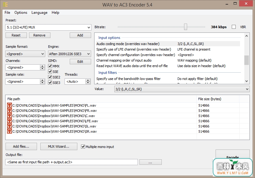 WAV to AC3 Encoder(WAVAC3ת) 64λ V5.4 ٷɫ