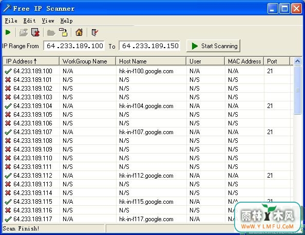 Free IP Scanner(ѵIPɨ) V2.5.0.0 ɫ