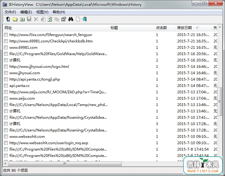 IEHistoryView(IEʷ鿴) V1.70ɫ