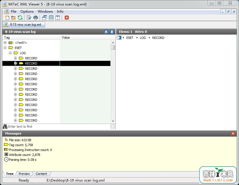 Mitec XML Viewer(xml鿴) V5.2.0.0ɫ  V5.2.0.0