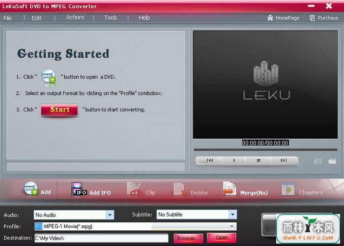 LeKuSoft DVD to MPEG Converter(LeKuSoft DVD to MPEG Converterٷ)V1.0.0ٷ 3.5.54