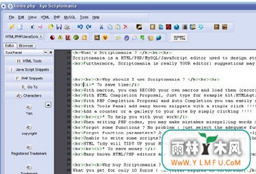 Scriptomania(HTML/PHP/JavaScript/MySQLԱ༭)V2.7ٷ