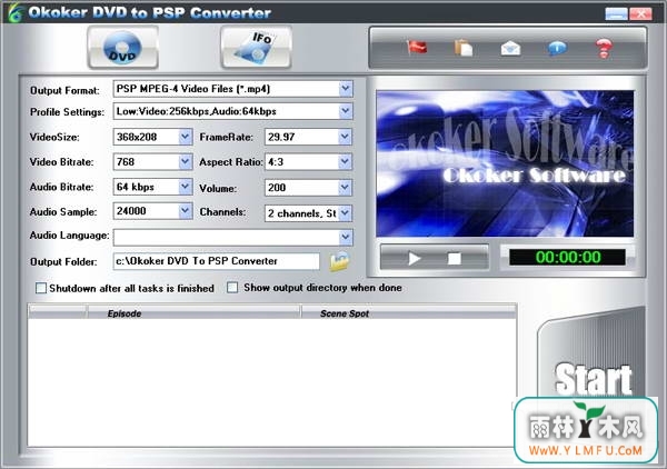 Okoker DVD to PSP Converter(3gpƵת)V4.5ٷ