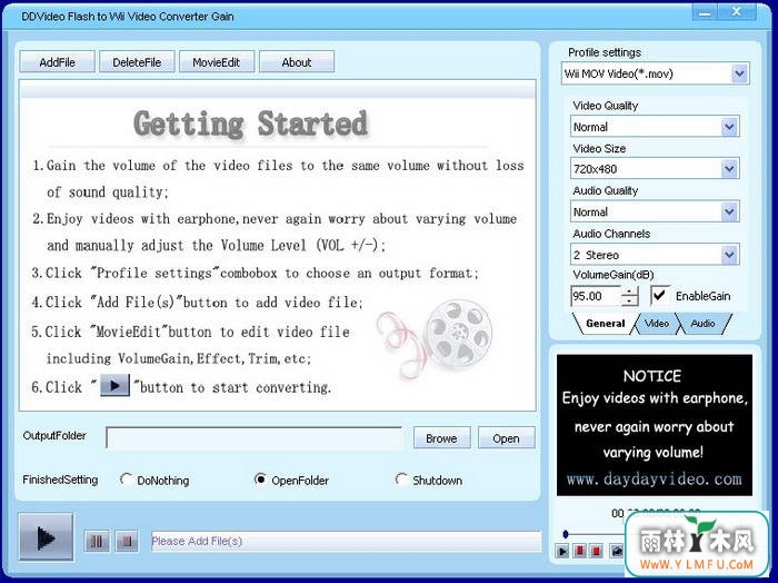 DDVideo Flash(SWF) to Wii Video Converter(SWFWiiת)V5.1ٷ