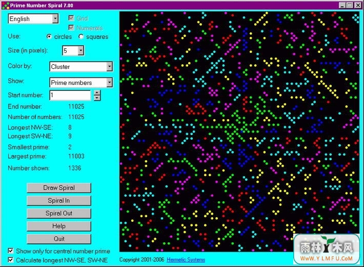 Prime Number Spiral (Prime Number Spiral ٷ)V8.45dٷ