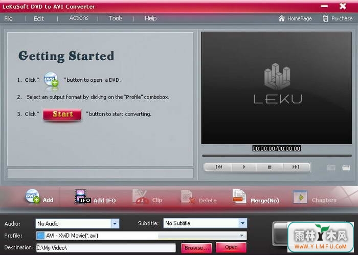 LeKusoft DVD to AVI Converter(DVDAVIת)V2.0ٷ