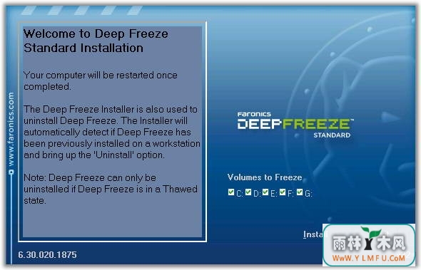 Deep Freeze Standard(㻹ԭ)V7.22.020.3453ٷ v6.2.5