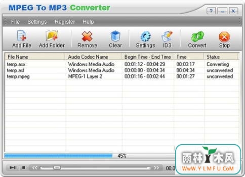 Crystal MPEG To MP3 Converter(mpgeתmp3) V1.0ٷ