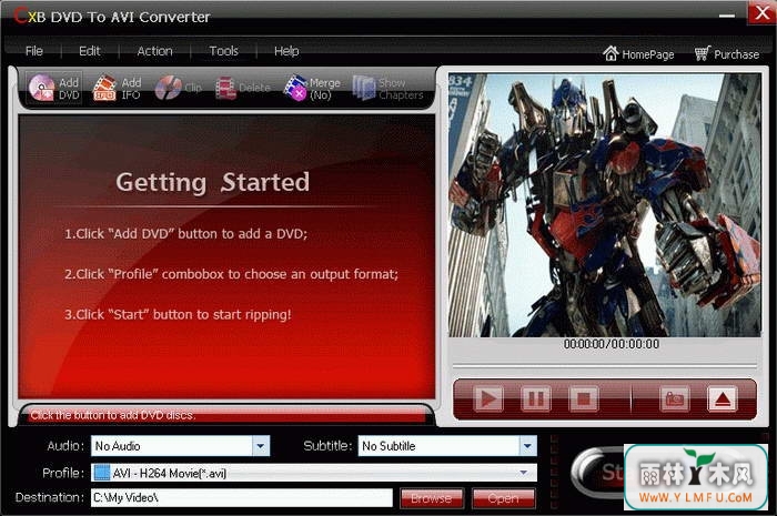 CXBSoft DVD To AVI ConverterٷV1.0.0ٷ
