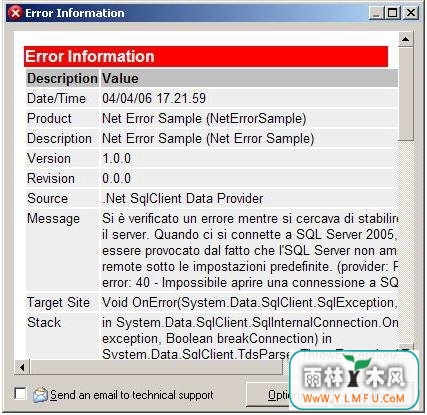 Softgroup .Net Error Object V3.0.4099ٷ