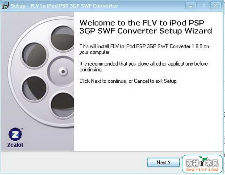 zealotsoft FLV to iPod PSP 3GP FLV SWF Converter V1.8ٷ V1.8