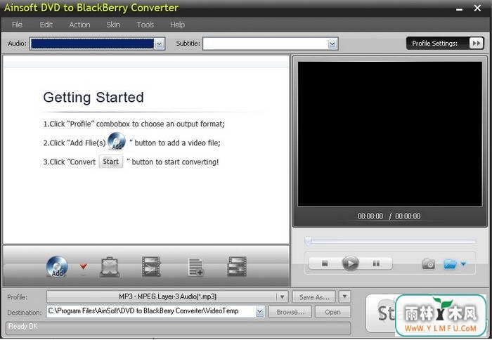 Ainsoft DVD to BlackBerry Converter(Ainsoft DVD to BlackBerry Converterٷ)V1.0