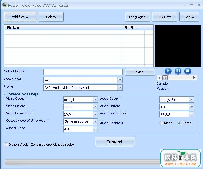 Power Audio Video DVD Converter V3.9ٷ