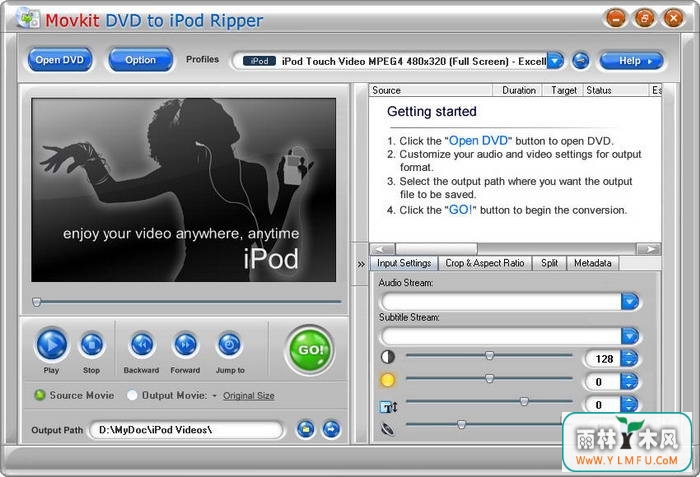 MovKit DVD to iPod Ripper(DVDת)V5.0.0ٷ