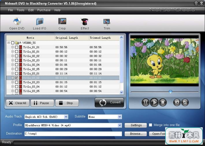 Nidesoft DVD to BlackBerry Converter(Ƶת)V5.6.28ٷ