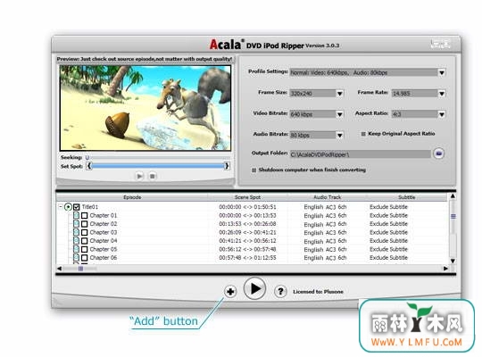 Acala DVD iPod Ripper(DVDӰתiPod)V1.0.0ٷ