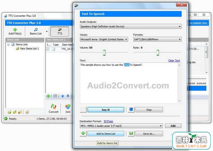 TTS Converter Plus(Ƶϲת༭ȹ)V3.1ٷ