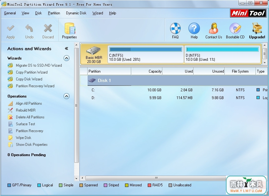 Partition Wizard Home Edition(֧64λWindows7ѷ)V9.1.0.0ٷ