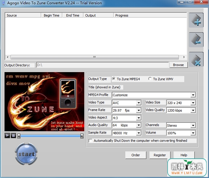Agogo Video To Zune ConverterٷV2.24ٷ