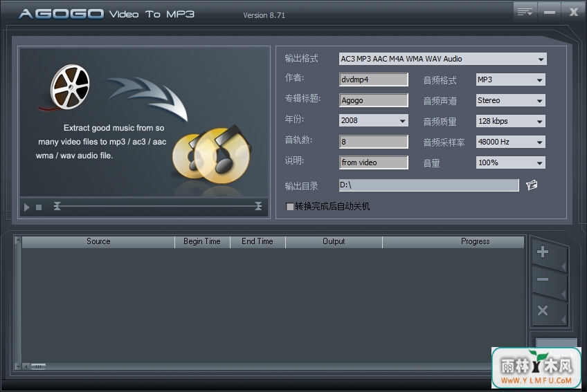 Agogo Video to MP3 ConverterٷV8.71ٷ