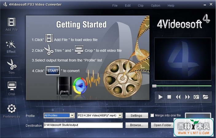 4Videosoft PS3 Video Converter(Ƶת)V5.0.28ٷ