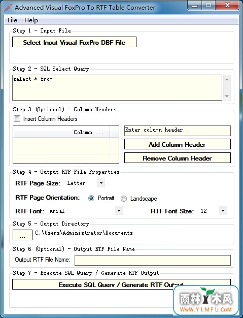 Advanced Visual Fox Pro To RTF Table Converter(sqlݿת)V1.8.0.0ٷ