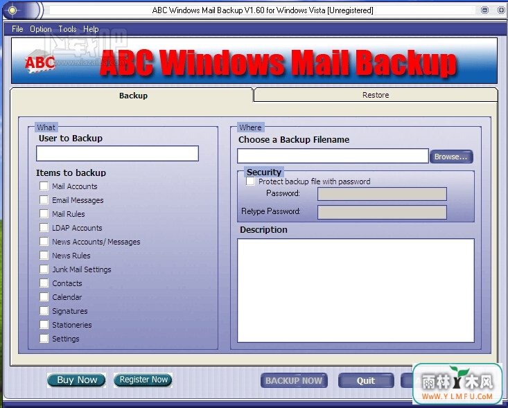 ABC Windows Mail Backup(Ӵʼݹ)V1.0.0ٷ