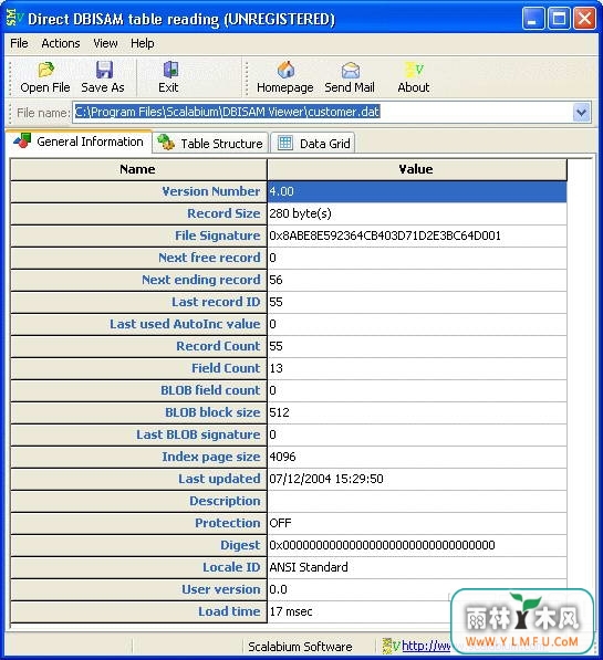 DBISAM Viewer (DBISAM Viewer ٷ)V2.25 Buildٷ V2.25