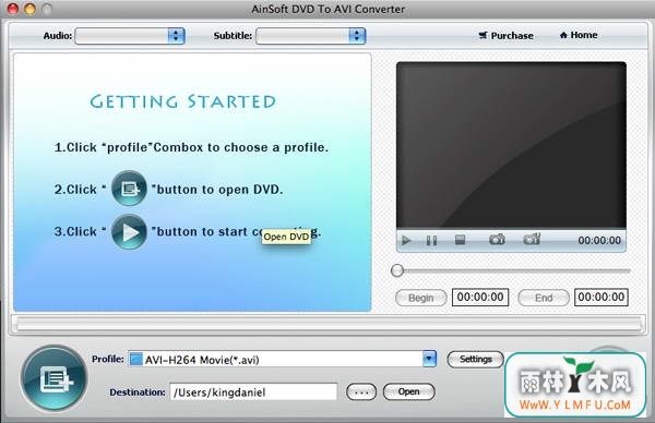 Ainsoft DVD to AVI Converter for Mac(dvdļתaviʽļ)V1.0.1ٷ V1.0.1