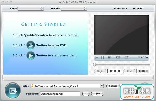 Ainsoft DVD to MP3 Converter for MAC(DVD to MP3ת)V1.0.1.47ٷ V1.0.1.47