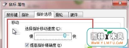 选择“指针选项”