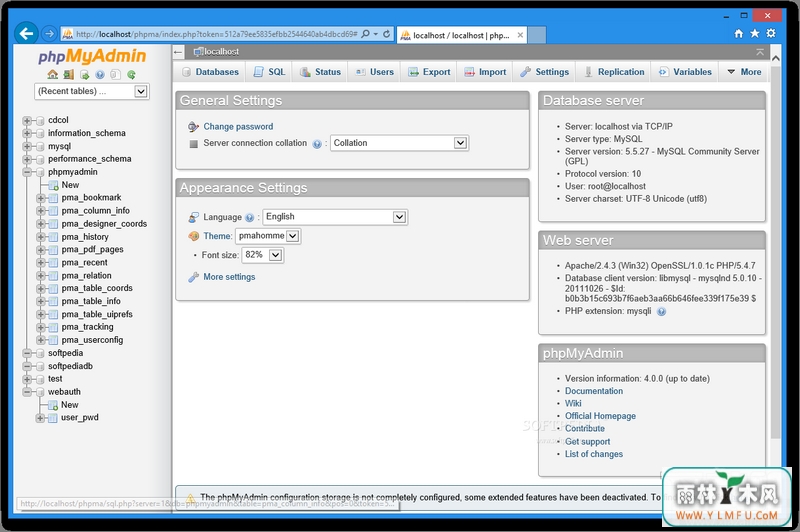 phpMyAdmin(MySQLݿ)V4.6.3԰