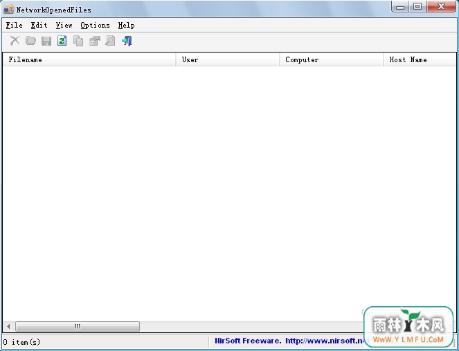 NetworkOpenedFiles(ʾб)64λ  V1.16ɫ