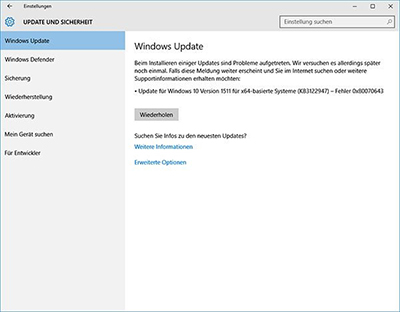 win10³80070643զ