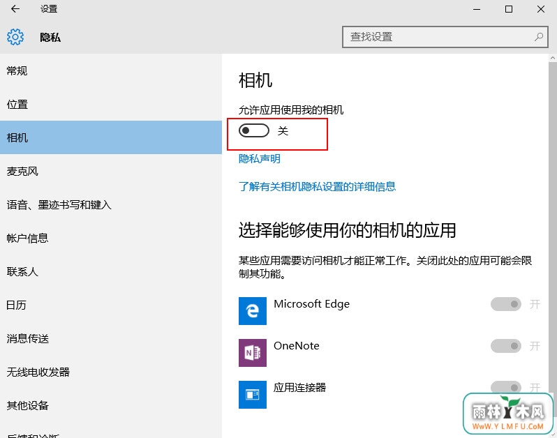 关闭摄像头 \