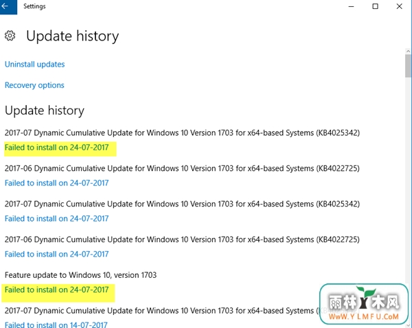 Win10更新时出现Windows Update错误0x800c0002