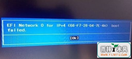 win10ʾEFI Network 0 for ipv4 boot failedô?