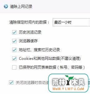 Windows10系统千影浏览器自动清除浏览痕迹的方法