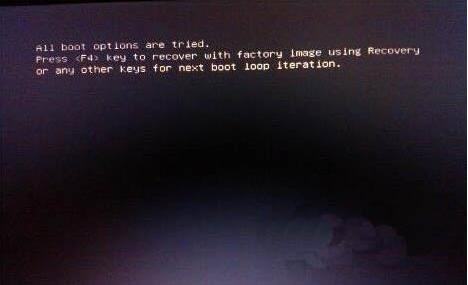 win7Կʾall boot options are triedν