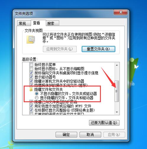 如何显示隐藏文件或文件夹