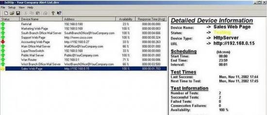 IsItUp Network Monitor